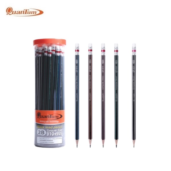 Quantum ดินสอดำ 2B QP910+920 (50 แท่ง)