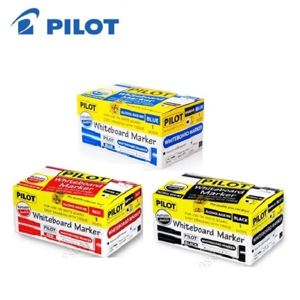 PILOT ปากกาไวท์บอร์ด WBMA-M ไร้กลิ่น เติมหมึกได้