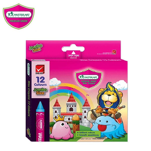 Master Art สีเทียน ซุปเปอร์จัมโบ้ 12 สี