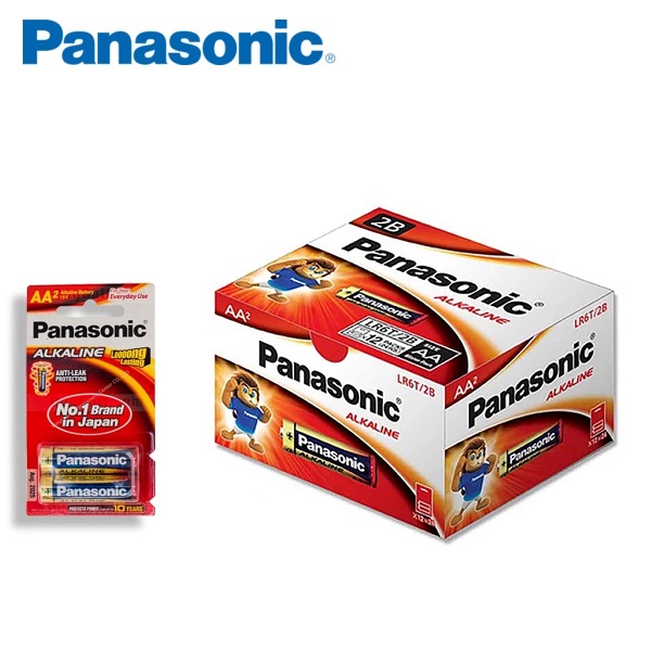 ถ่านพานาโซนิคอัลคาไลน์ LR6T ขนาด AA แพ็ค 2 ก้อน