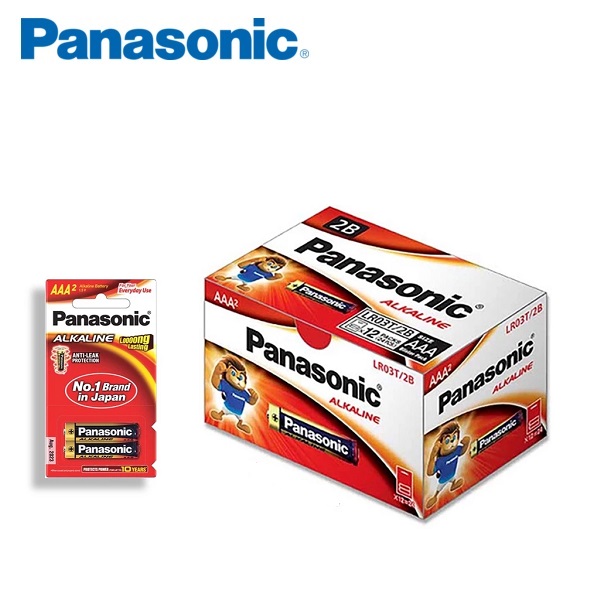 ถ่านพานาโซนิคอัลคาไลน์ LR03T ขนาด AAA แพ็ค 2 ก้อน