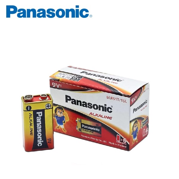 ถ่านพานาโซนิคอัลคาไลน์ รหัส 6LR61T ขนาด 9V