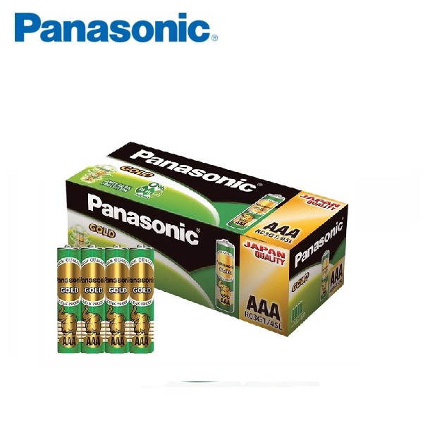 ถ่านไฟฉาย AAAพานาโซนิค โกลด์ สีเขียว จำนวน 2 ก้อน/แพ็ค