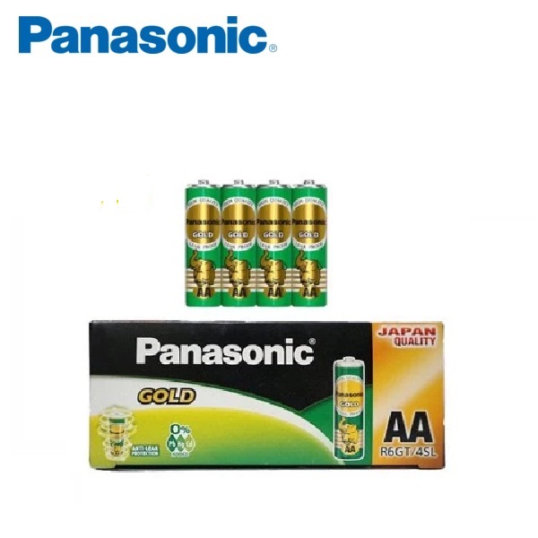 ถ่านไฟฉาย AA พานาโซนิค โกลด์ สีเขียว จำนวน 2 ก้อน/แพ็ค
