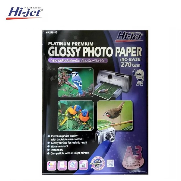 HI-JET กระดาษอิงค์เจ็ท A3 (270 แกรม)No.NP273-10