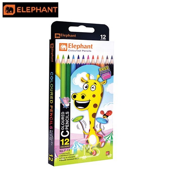 Elephant  สีไม้  แท่งยาว 12 สี