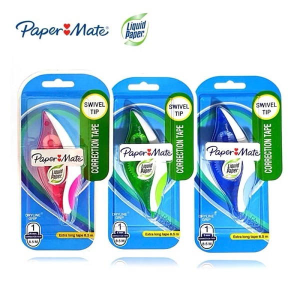 Paper Mate เทปลบคำผิด Liquid (5 มิล x 8.5 ม.) รุ่น Dry Line Grip