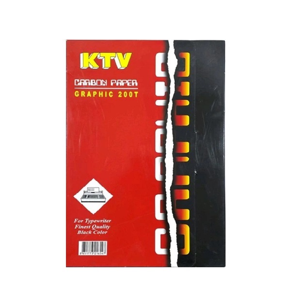KTV กระดาษคาร์บอน กราฟฟิค สีดำ