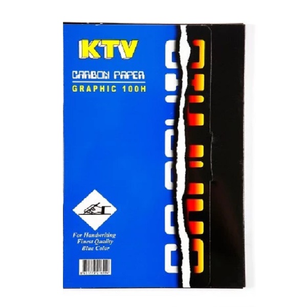 KTV กระดาษคาร์บอน กราฟฟิค สีน้ำเงิน