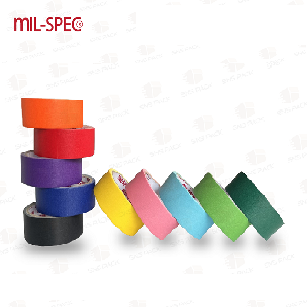 MIL-SPEC เทปกาวย่น ขาว 2 นิ้ว x 12 หลา