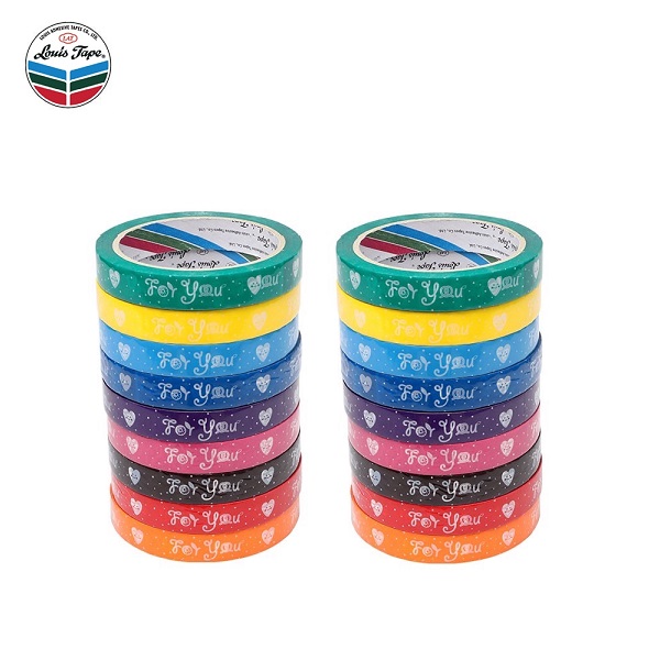 Louis เทปพิมพ์ลาย Thank YOU 15 มม.x 45 หลา (1แถม1)