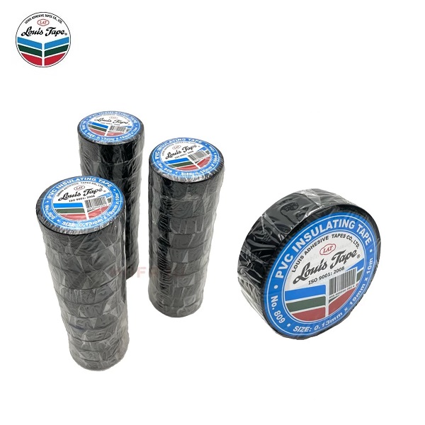 Louis เทปพันสายไฟ สีดำ 10m.