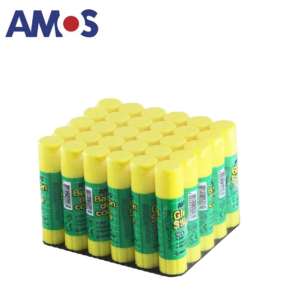 AMOS กาวแท่ง 8 กรัม (แพ็ค30ชิ้น)