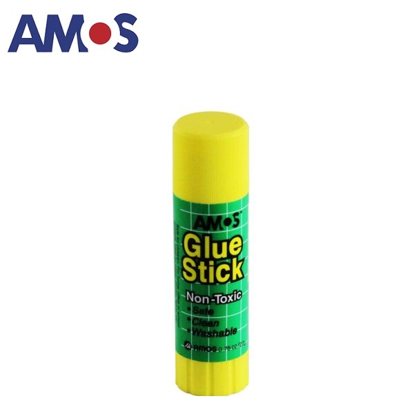 AMOS กาวแท่ง 22 กรัม (แพ็ค20ชิ้น)