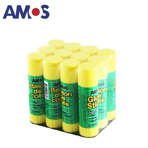 AMOS กาวแท่ง 22 กรัม (แพ็ค20ชิ้น)