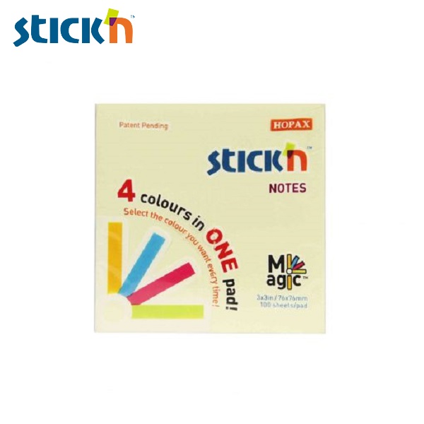 สติก เอ็น กระดาษโน้ต MP 3″x3″ Pastel(4+1) 21574