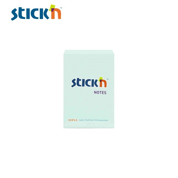 สติก เอ็น กระดาษโน้ต  3″x2″ 21146 ฟ้า
