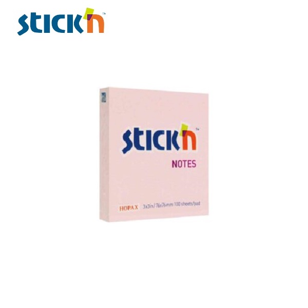 สติก เอ็น กระดาษโน้ต 3″x3″ 21148 ชมพู