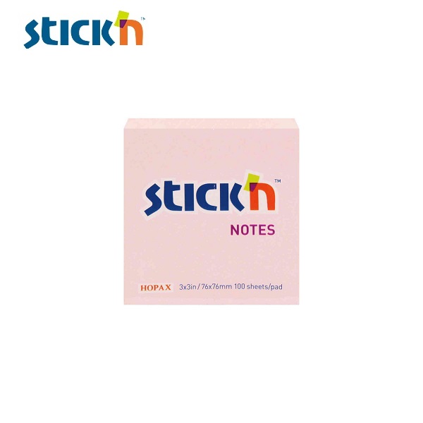 สติก เอ็น กระดาษโน้ต  3″x3″ 21148 ชมพู
