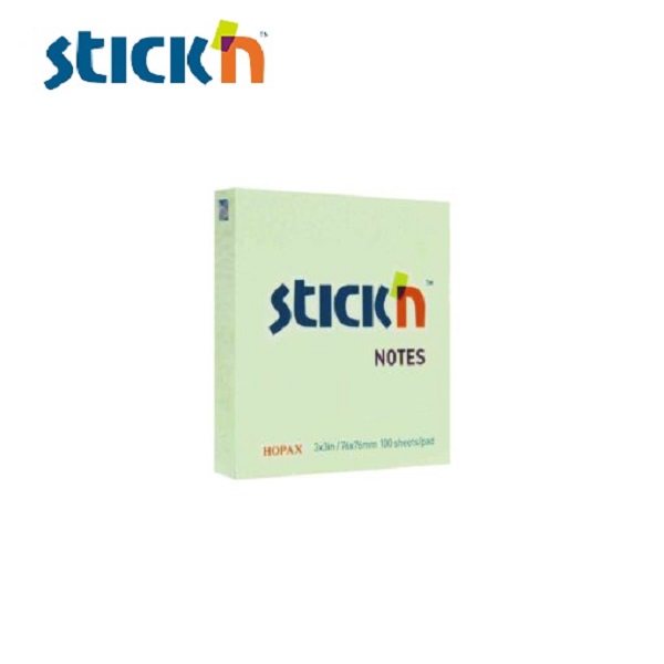 สติก เอ็น กระดาษโน้ต 3″x3″ 21150 เขียว