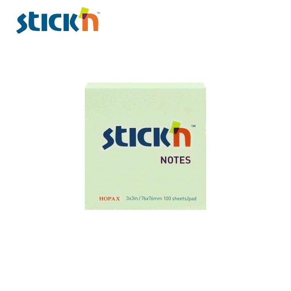 สติก เอ็น กระดาษโน้ต  3″x3″ 21150 เขียว