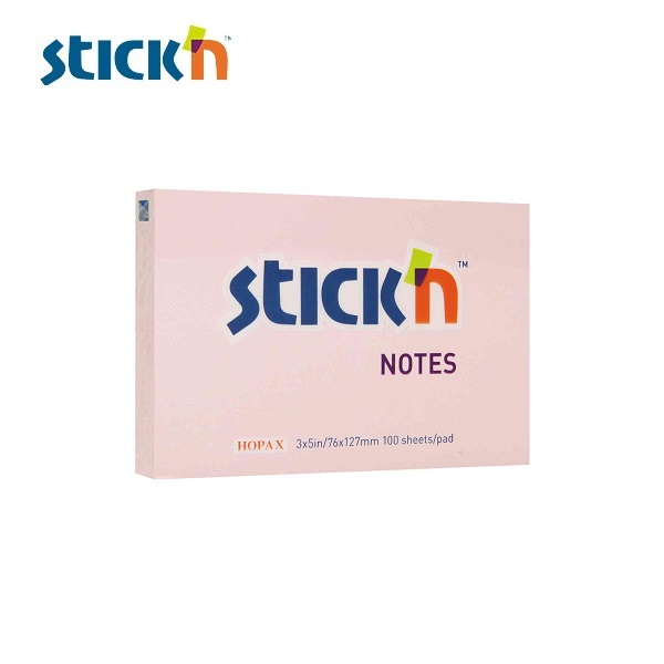 สติก เอ็น กระดาษโน้ต 3″x5″ 21154 ชมพู