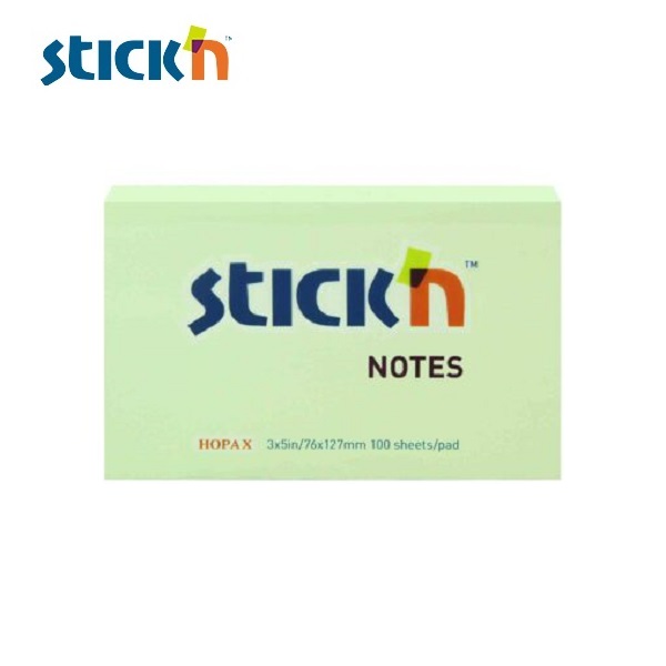 สติก เอ็น กระดาษโน้ต  3″x5″ 21156 เขียว