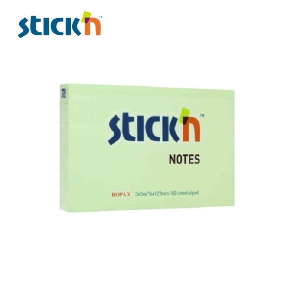 สติก เอ็น กระดาษโน้ต 3″x5″ 21156 เขียว