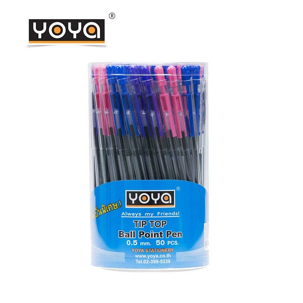 YOYA ปากกาลูกลื่น น้ำเงิน TIPTOP