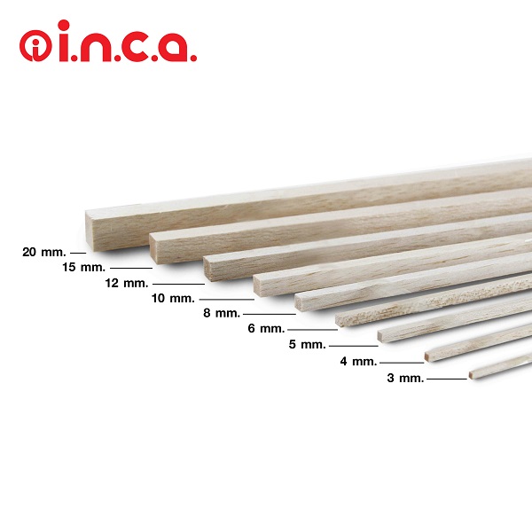 INCA ไม้บัลซ่า เสาสี่เหลี่ยม