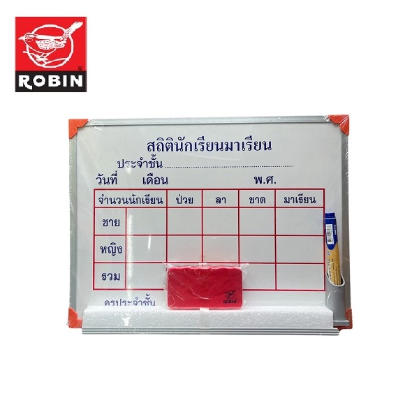 ROBIN บอร์ดสถิตินักเรียน ขนาด 30x40cm