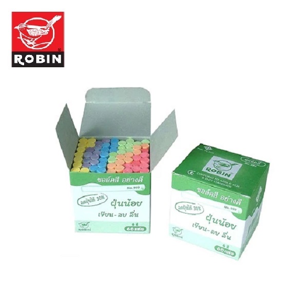 ROBIN ชอล์ก สี 60 แท่ง/ห่อ No.999