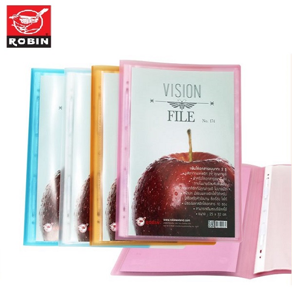 ROBIN แฟ้มเจาะ 10 ไส้ No.174