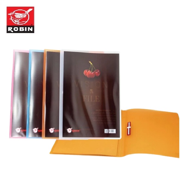 ROBIN แฟ้มเจาะพลาสติกสอดปก A4  No.175 ไม่มีไส้