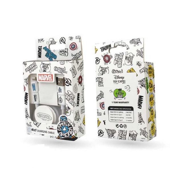 Asaki สายชาร์จ 4 in 1 AD-CGAV