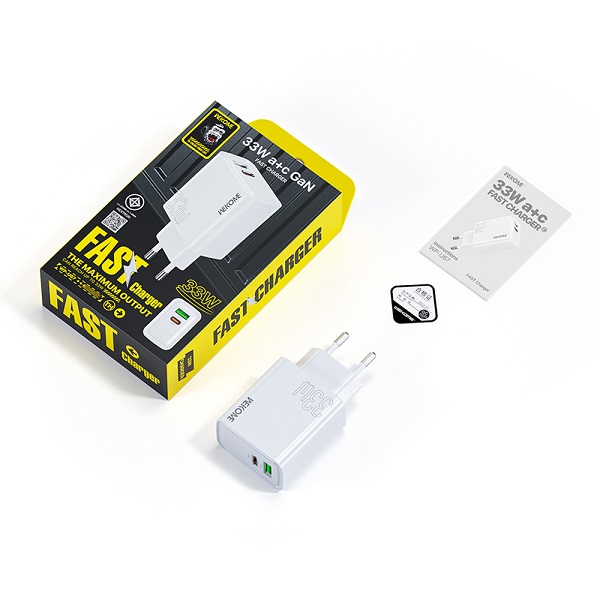 Remax หัวชาร์จ No.WP-U67 Gan33W A+C-WK สีขาว