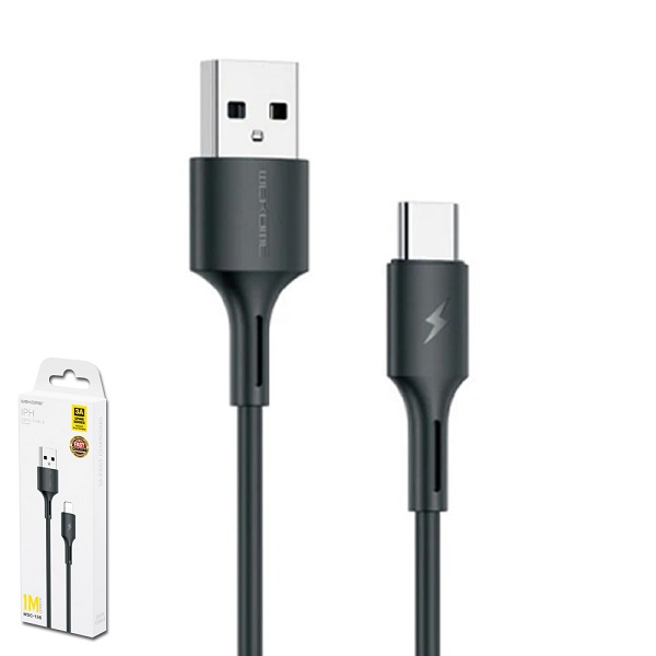 Remax สายชาร์จ usb to Type-c สีดำ WDC-136