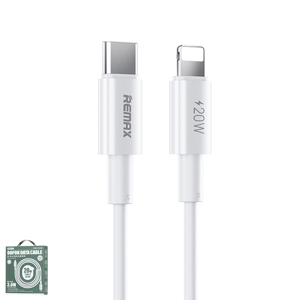 Remax สายชาร์จ Type-C to Lightning สีขาว RC-C123