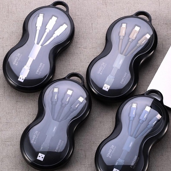 Remax สายชาร์จ 3in1 1M No.RC-094 th เขียว