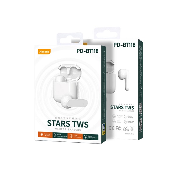 หูฟังบูลทูธ Azeacla No.PD-BT118 สีขาว