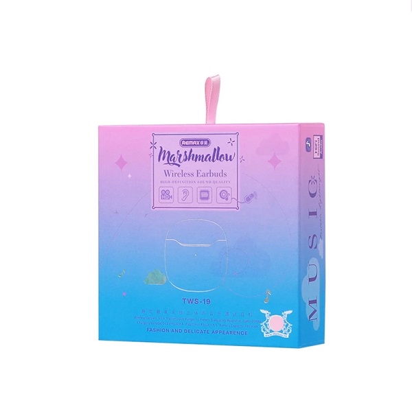 Remax หูฟังบลูทูธ No.BT/TWS-19 ชมพู