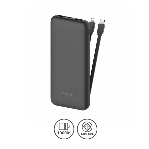 Remax แบตสำรอง Power Bank 10000mAh No.E33Lin ดำ