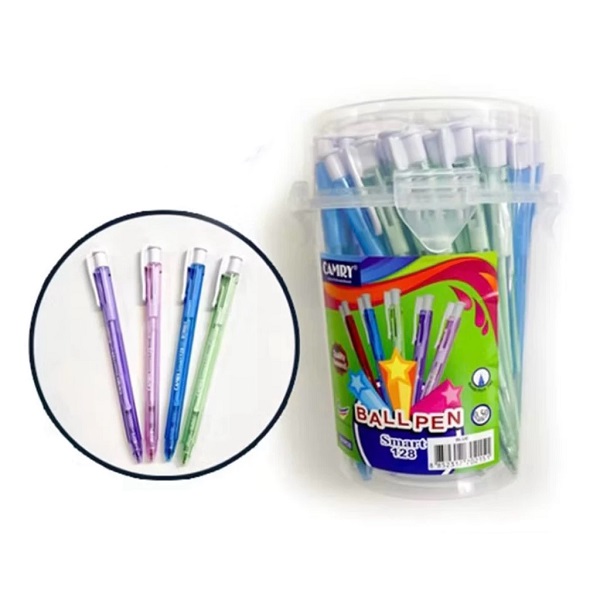 Camry ปากกาลูกลื่น Smart 128 สีน้ำเงิน 0.5