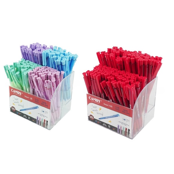 Camry ปากกาลูกลื่น Smart 125 สีน้ำเงิน พร้อมตู้โชว์