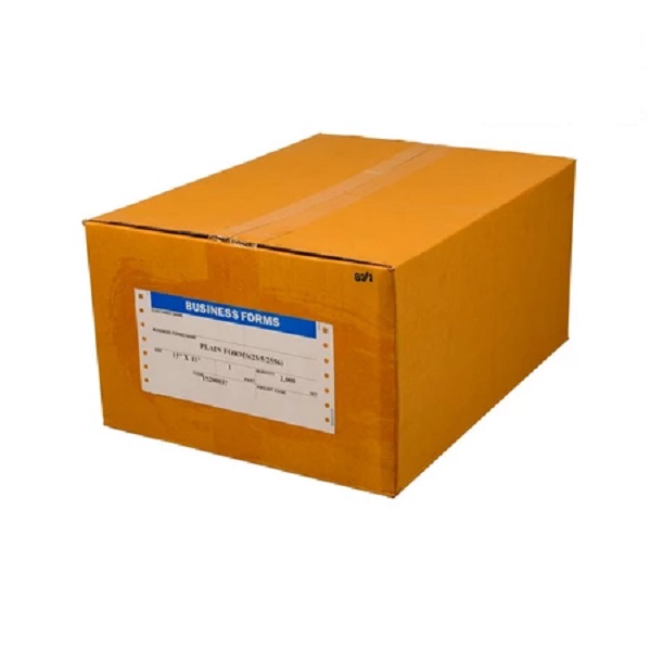 กระดาษต่อเนื่อง 1ชั้น แนวนอน 60แกรม ปรุ 2ข้าง ไม่มีเส้น 15x11นิ้ว